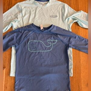 Vineyard Vines Blue and Mint Rash Guard Set